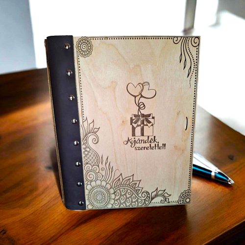 Irattartó mappa bőrkötéses