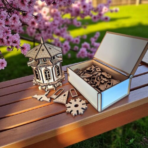 Cserepes virágdíszítő kirakó 2.