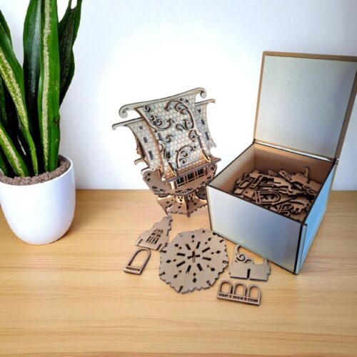 Cserepes virágdíszítő kirakó 4.